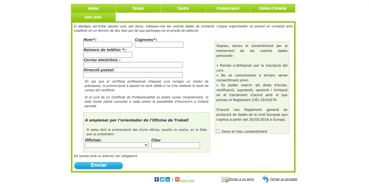Cómo inscribirse cursos SOC