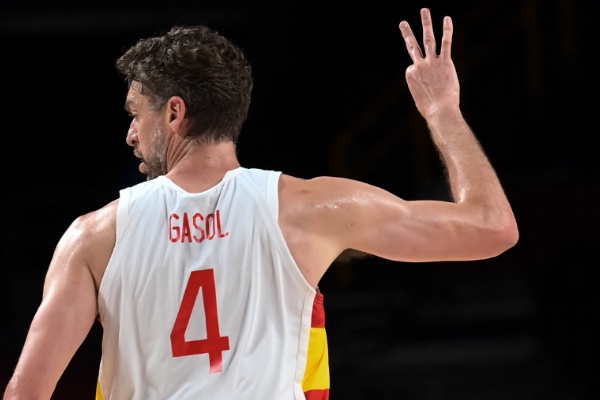 Gasol en un partido de España